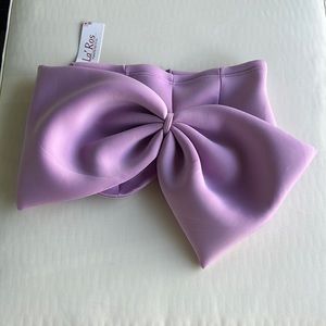 Lilac Bow Crop Top